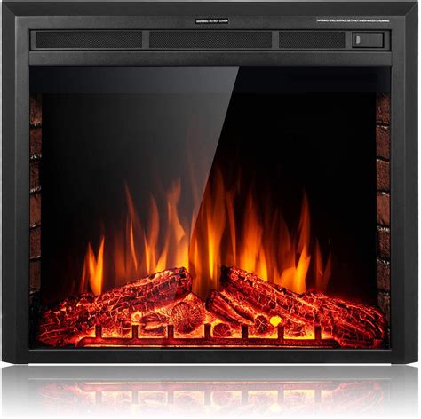 28 Inch Curved Ventless Heater Electric Fireplace Insert